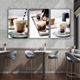 Tranh 3 Tấm Treo Tường Coffee Nghệ Thuật Mẫu 12