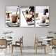 Tranh 3 Tấm Treo Tường Coffee Nghệ Thuật Mẫu 12