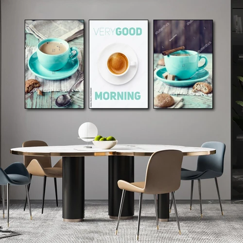 Tranh 3 Tấm Treo Tường Coffee Nghệ Thuật Mẫu 17