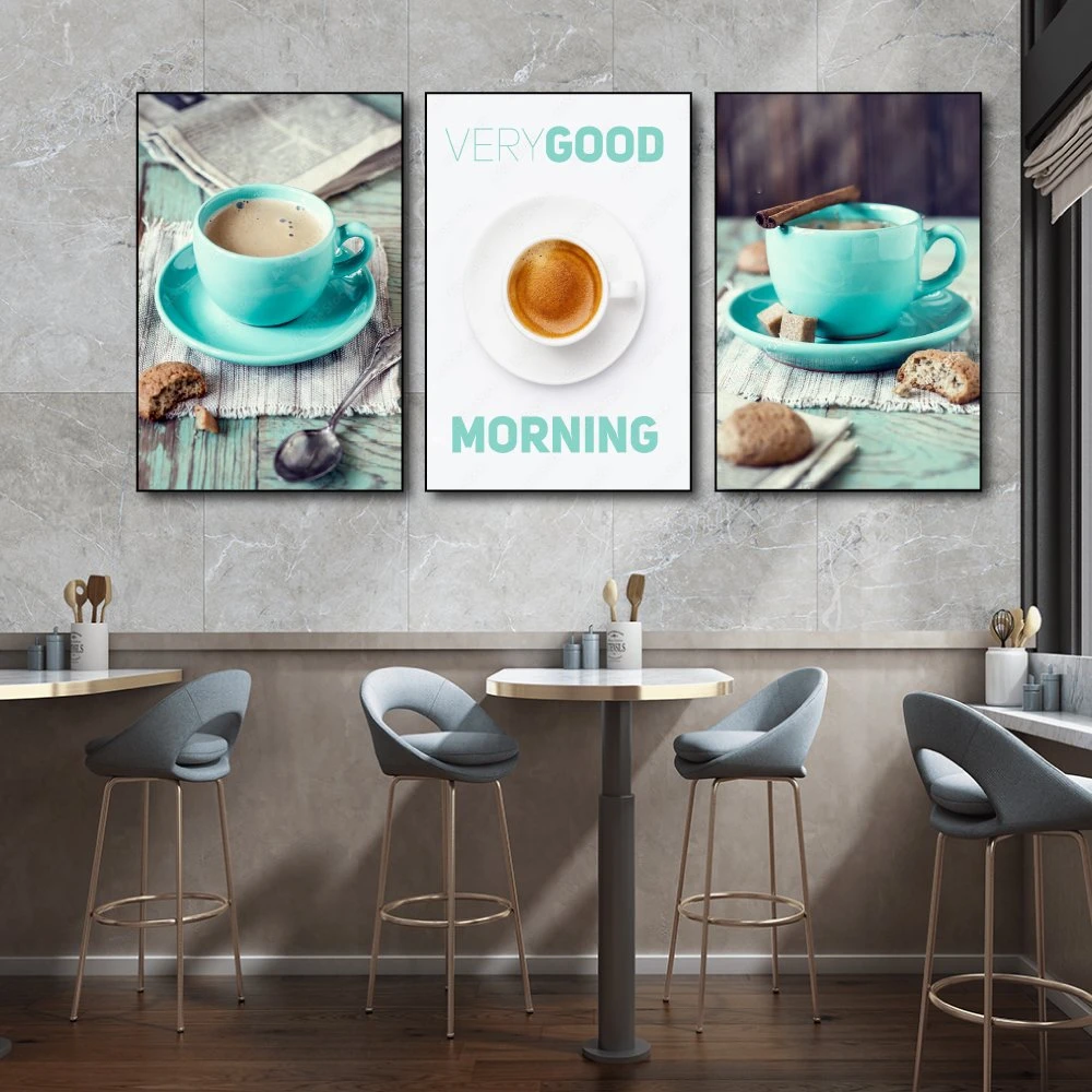 Tranh 3 Tấm Treo Tường Coffee Nghệ Thuật Mẫu 17