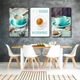 Tranh 3 Tấm Treo Tường Coffee Nghệ Thuật Mẫu 17