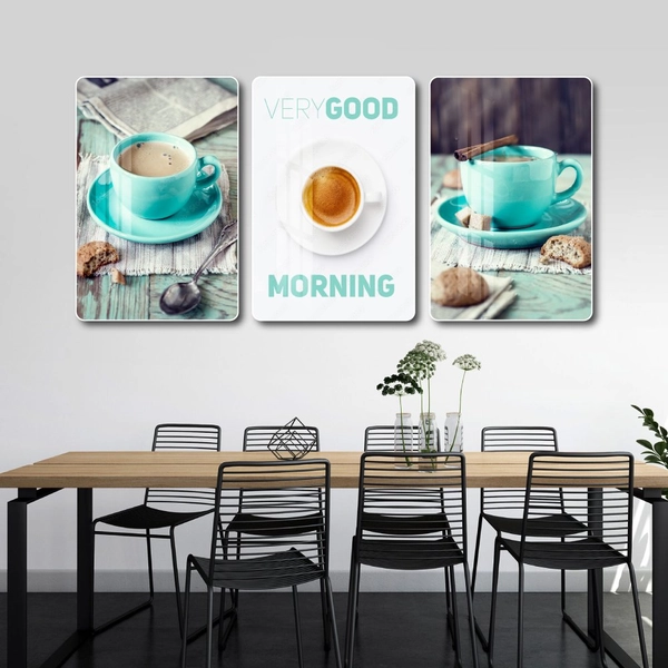 Tranh 3 Tấm Treo Tường Coffee Nghệ Thuật Mẫu 17