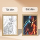 Tranh Đèn Led Acrylic 3D Đổi Màu 3 Chế Độ Siêu Anh Hùng Spider-man