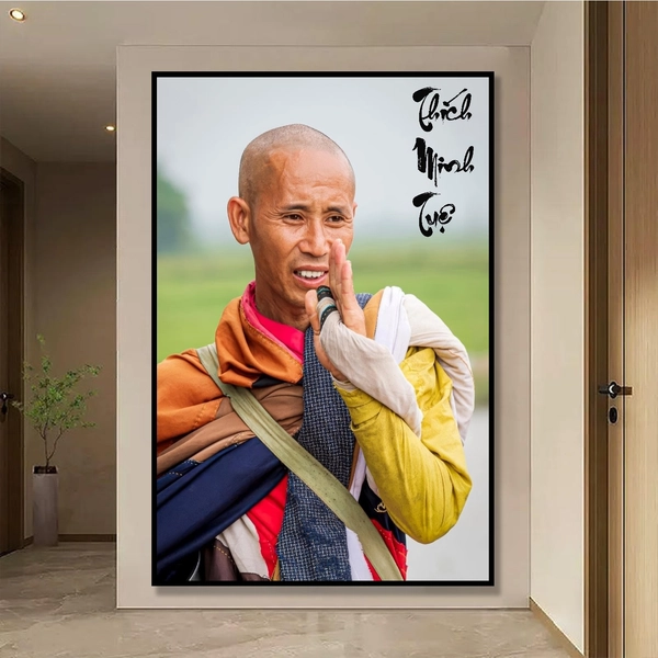 Tranh Treo Tường Tráng Gương Sư Thầy Thích Minh Tuệ mẫu 269