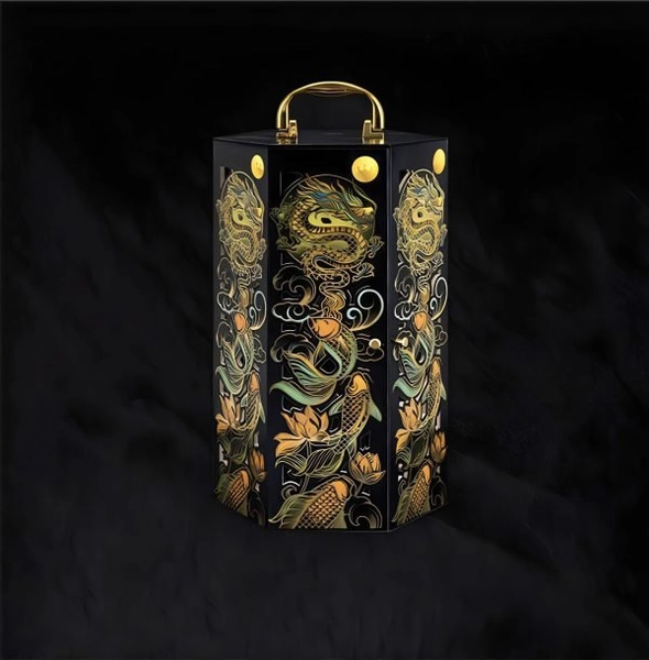 Bánh Trung Thu Kinh Đô Trăng Vàng Black And Gold Thượng Hạng Hộp 4 Bánh (G4)