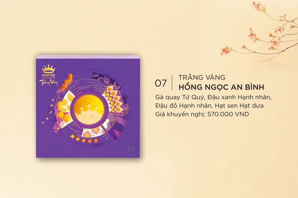 Bánh trung thu Kinh Đô Trăng Vàng Hồng Ngọc An Bình (HNAB)