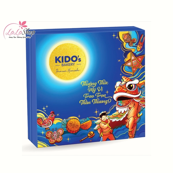 Hộp 4 Bánh Trung Thu Kido Mỹ Vị An Khang Xanh (CB8)