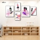 Set 5 Tranh Dán Tường Nail Spa Sang Trọng Nghệ Thuật Có Keo Sẵn