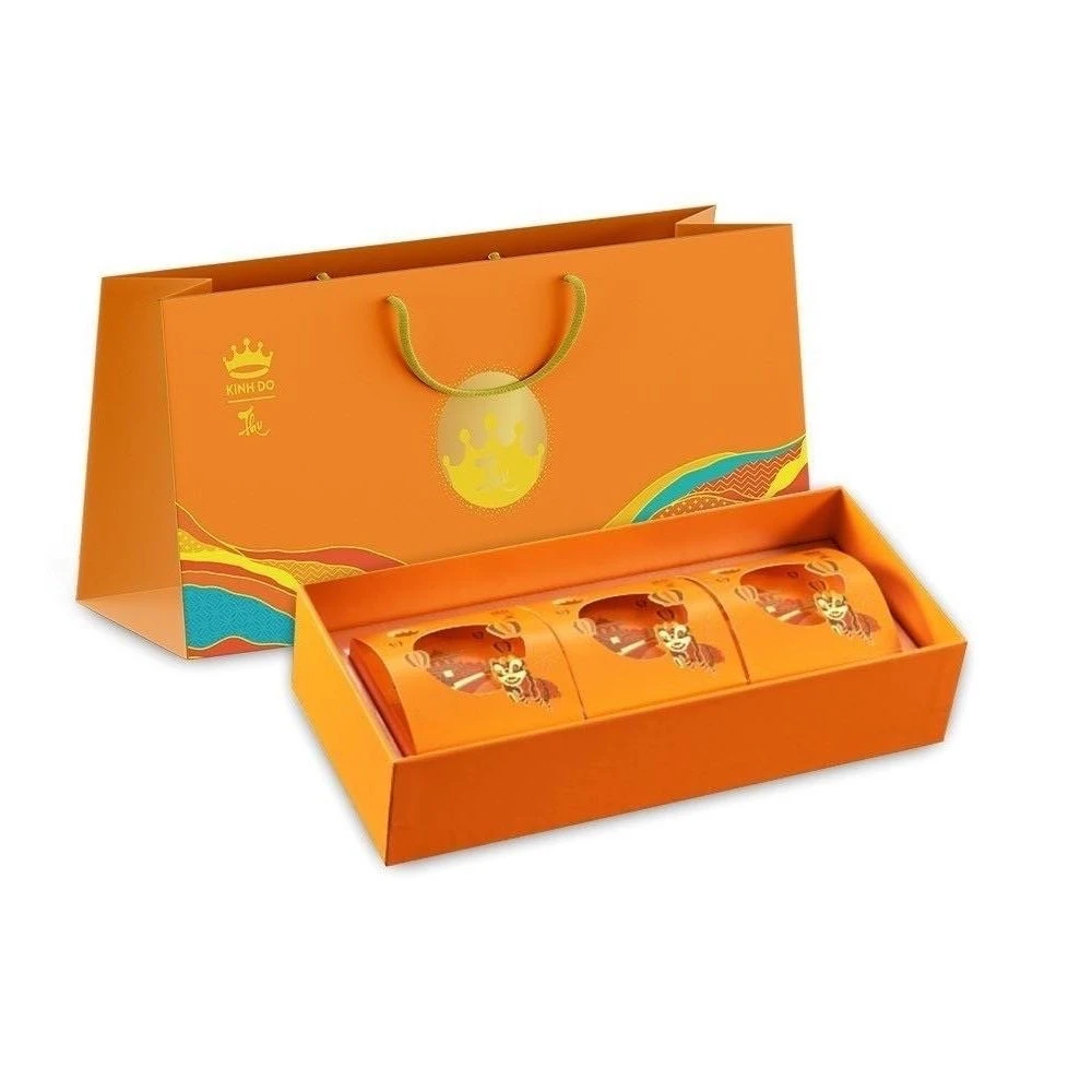 Bánh trung thu Kinh Đô Lava Trứng Chảy - Hộp 3 bánh (LAVA3)