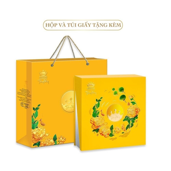 Bánh Trung Thu Kinh Đô Trăng Vàng Hồng Ngọc An Nhiên 4 Bánh Thượng Hạng (HNXD)