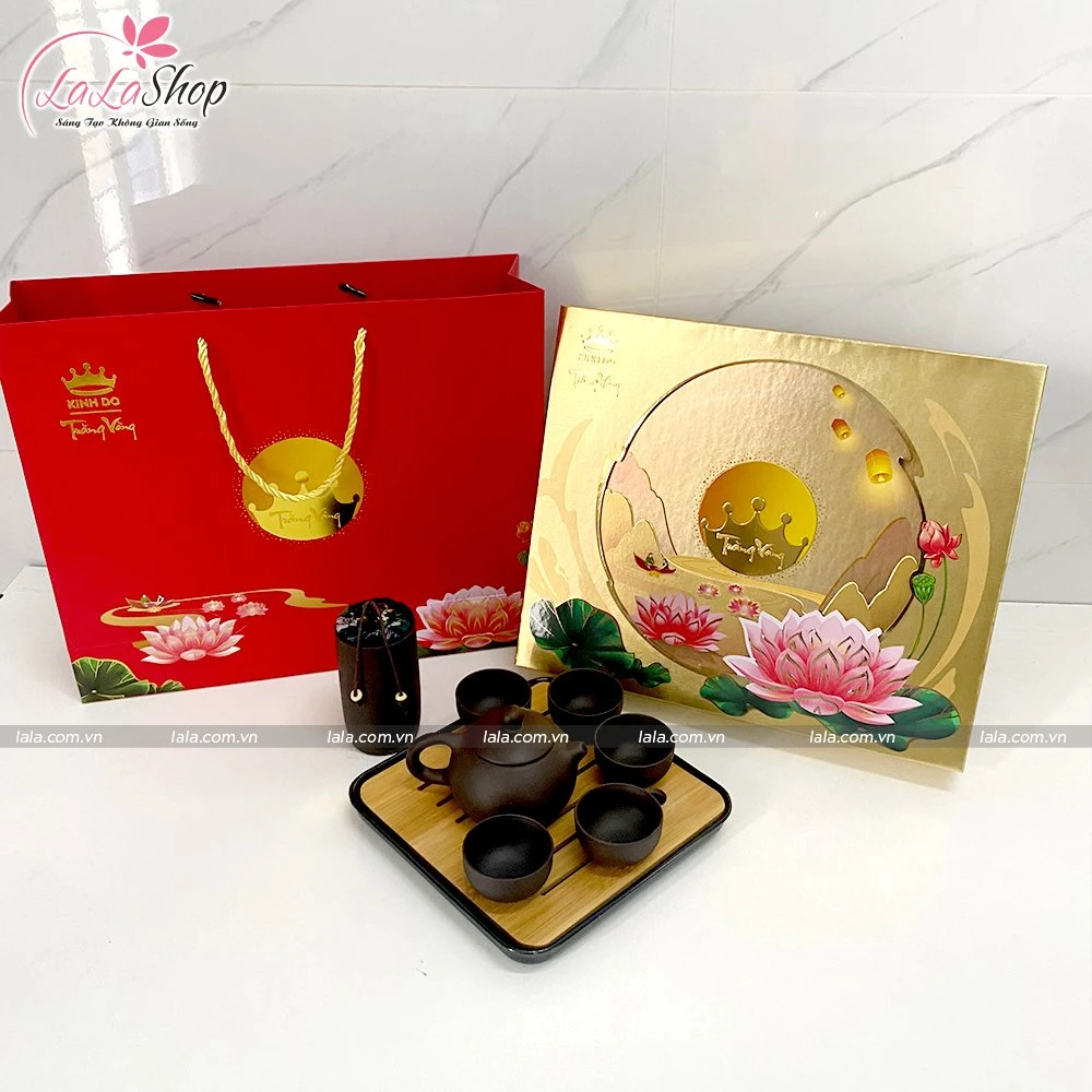 Bánh Trung Thu Kinh Đô Trăng Vàng Hồng Ngọc An Phú 4 Bánh 160g Thượng Hạng (HNV)