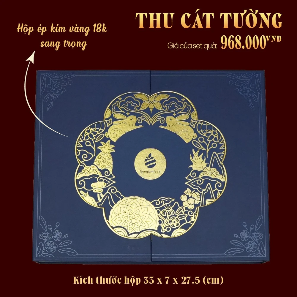 Hộp 4 Bánh Trung Thu - Thu Cát Tường (NL)