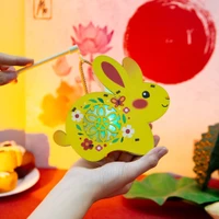Lồng Đèn Trung Thu Bằng Gỗ Thỏ Ngọc Có Đèn
