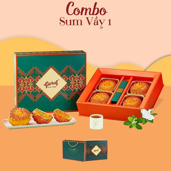 Hộp 4 Bánh Trung Thu Givral Sum Vầy 1