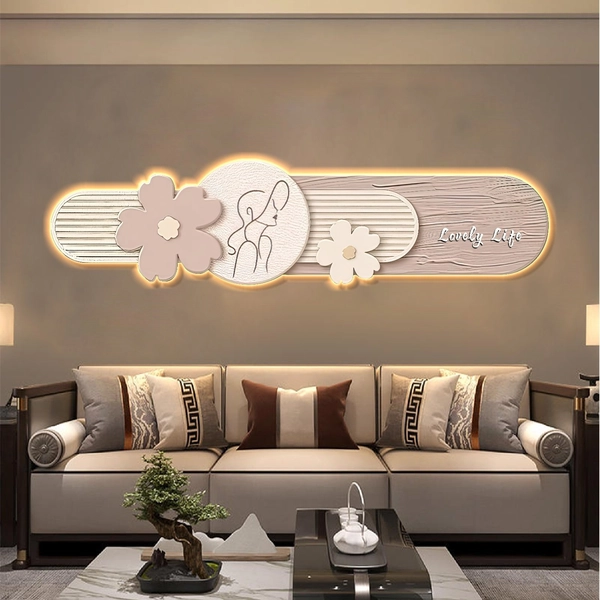 Tranh đèn LED treo tường Lovely Life nhẹ nhàng trang trí đẹp