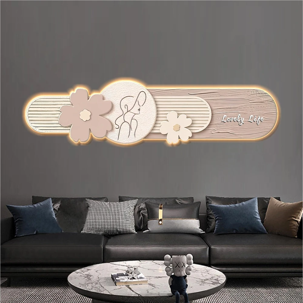 Tranh đèn LED treo tường Lovely Life nhẹ nhàng trang trí đẹp