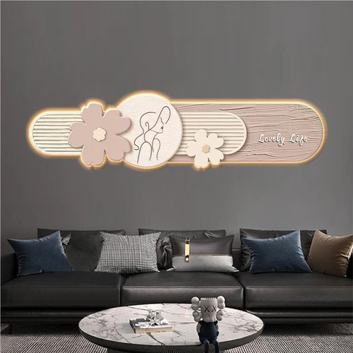 Tranh đèn LED treo tường Lovely Life nhẹ nhàng trang trí đẹp