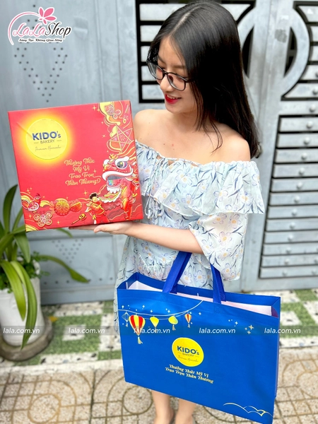 Hộp 4 Bánh Trung Thu Kido Mỹ Vị An Khang Đỏ (CB7)