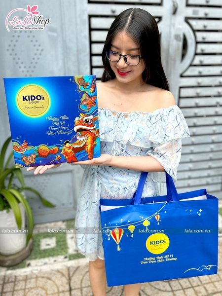 Hộp 4 Bánh Trung Thu Kido Mỹ Vị An Khang Xanh (CB8)