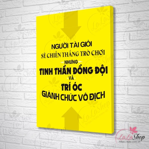 Tranh treo tường người tài giỏi sẽ chiến thắng trò chơi