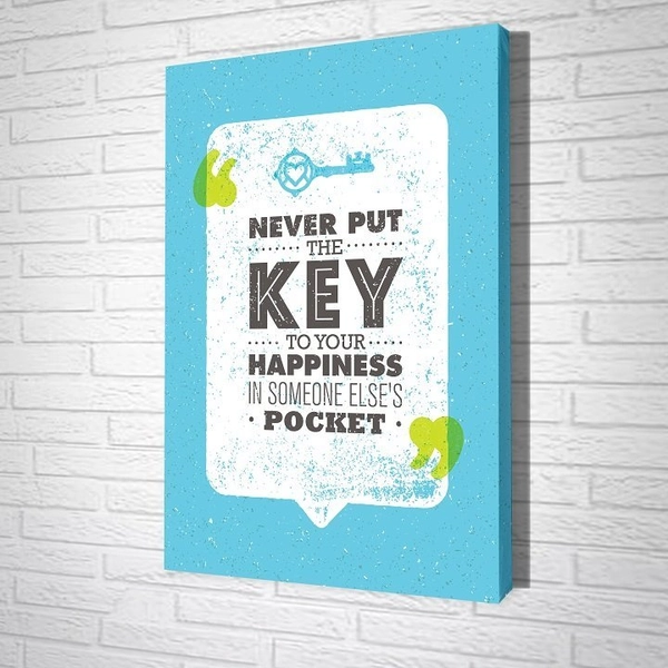 Tranh treo tường Never put the key