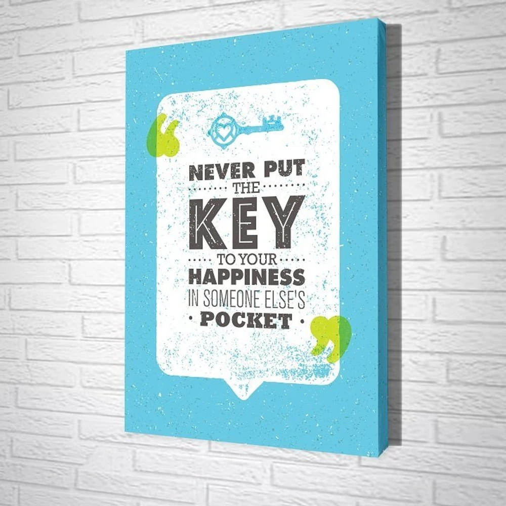 Tranh treo tường Never put the key