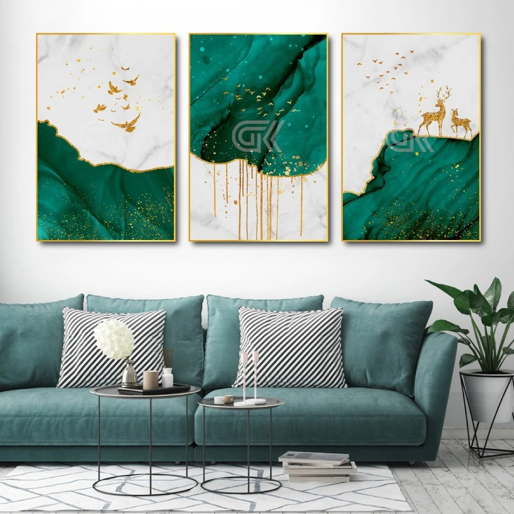 Tranh Treo Tường Hươu Vàng Nghệ Thuật