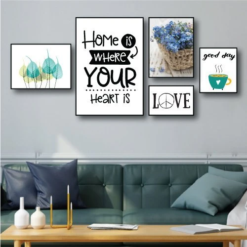 Tranh treo tường home is where your heart is