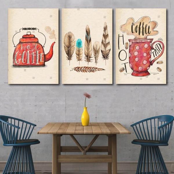 Tranh treo tường hot Coffee nghệ thuật