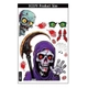 Decal 2 Mặt Trang Trí Halloween Dán Kính Thần Chết Đáng Sợ