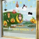 Decal 2 Mặt Trang Trí Halloween Dây Treo Bí Ngô Và Cô Bé Phù Thủy Xinh Xắn