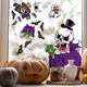 Decal 2 Mặt Trang Trí Halloween Chuyên Dán Kính Ma Cà Rồng Xương Người