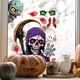 Decal 2 Mặt Trang Trí Halloween Dán Kính Thần Chết Đáng Sợ