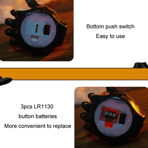 Phụ Kiện Trang Trí Halloween Bàn Tay Quỷ Để Bàn Có Đèn Led