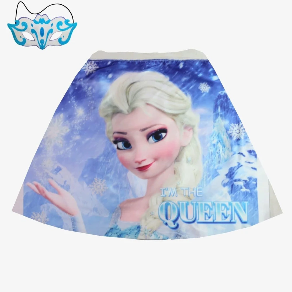 Áo Choàng Hóa Trang Halloween Công Chúa Elsa Kèm Mặt Nạ