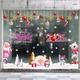 Combo Decal Trang Trí Noel Ông Già Noel, Gấu Trắng Và Những Người Bạn
