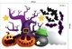 Combo Decal Trang Trí Halloween Những Quả Bí Ngô Ma Quái