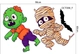 Combo Decal Trang Trí Halloween Bí Ngô Và Những Người Bạn Bí Ẩn