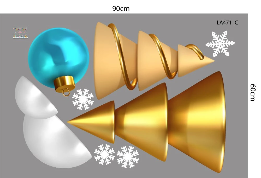 Combo Decal Trang Trí Noel Merry Chistmas Người Tuyết Và Những Người Bạn