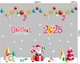 Combo Decal Trang Trí Noel Merry Christmas Ông Già Noel Và Những Hộp Quà Xinh Xắn