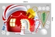 Combo Decal Trang Trí Noel Merry Christmas Ông Già Noel Và Ngôi Nhà Tuyết Ấm Áp
