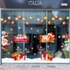 Combo Decal Trang Trí Noel Merry Christmas Ông Già Noel Và Những Người Bạn Phát Quà