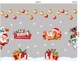 Combo Decal Trang Trí Noel Merry Christmas Ông Già Noel Và Những Người Bạn Phát Quà