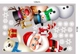 Combo Decal Trang Trí Noel Merry Christmas Ông Già Noel Và Những Người Bạn Phát Quà