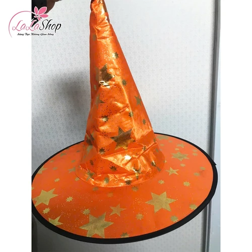 Phụ Kiện Hóa Trang Halloween Nón Phù Thủy Nhiều Màu - Loại dày
