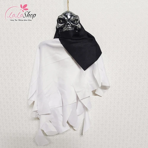 Đồ treo trang trí Halloween Bóng Ma Đáng Sợ Có Đèn Led Và Tiếng Cười