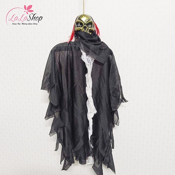 Đồ treo trang trí Halloween Bóng Ma Đáng Sợ Có Đèn Led Và Tiếng Cười