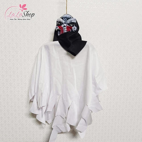 Đồ treo trang trí Halloween Bóng Ma Đáng Sợ Có Đèn Led Và Tiếng Cười