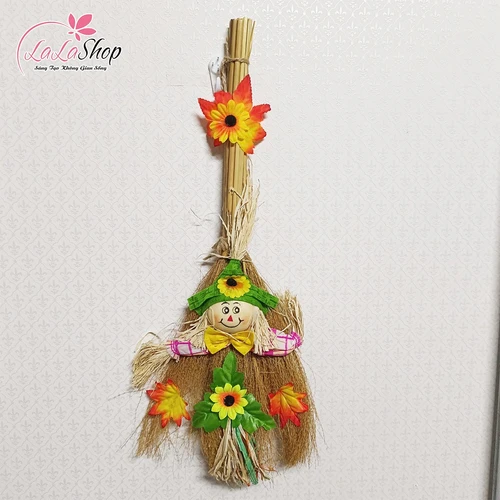 Phụ Kiện Hóa Trang Halloween Chổi Phù Thủy Người Rơm