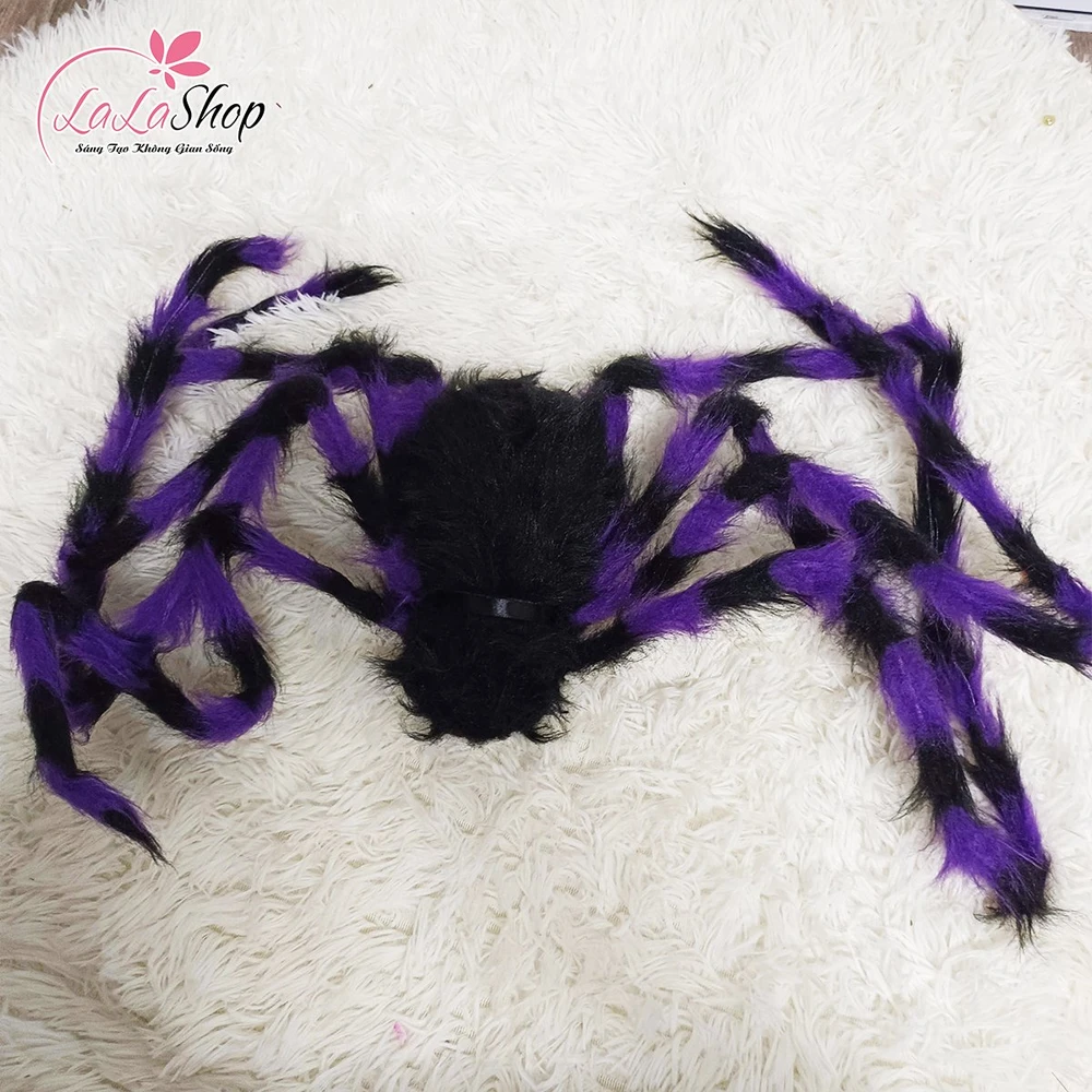 Phụ Kiện Trang Trí Halloween Nhện Đốm Nhiều Kích Thước (Màu Ngẫu Nhiên)